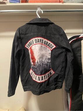 Three Days Grace Alienation Tour Black Jean Jacket